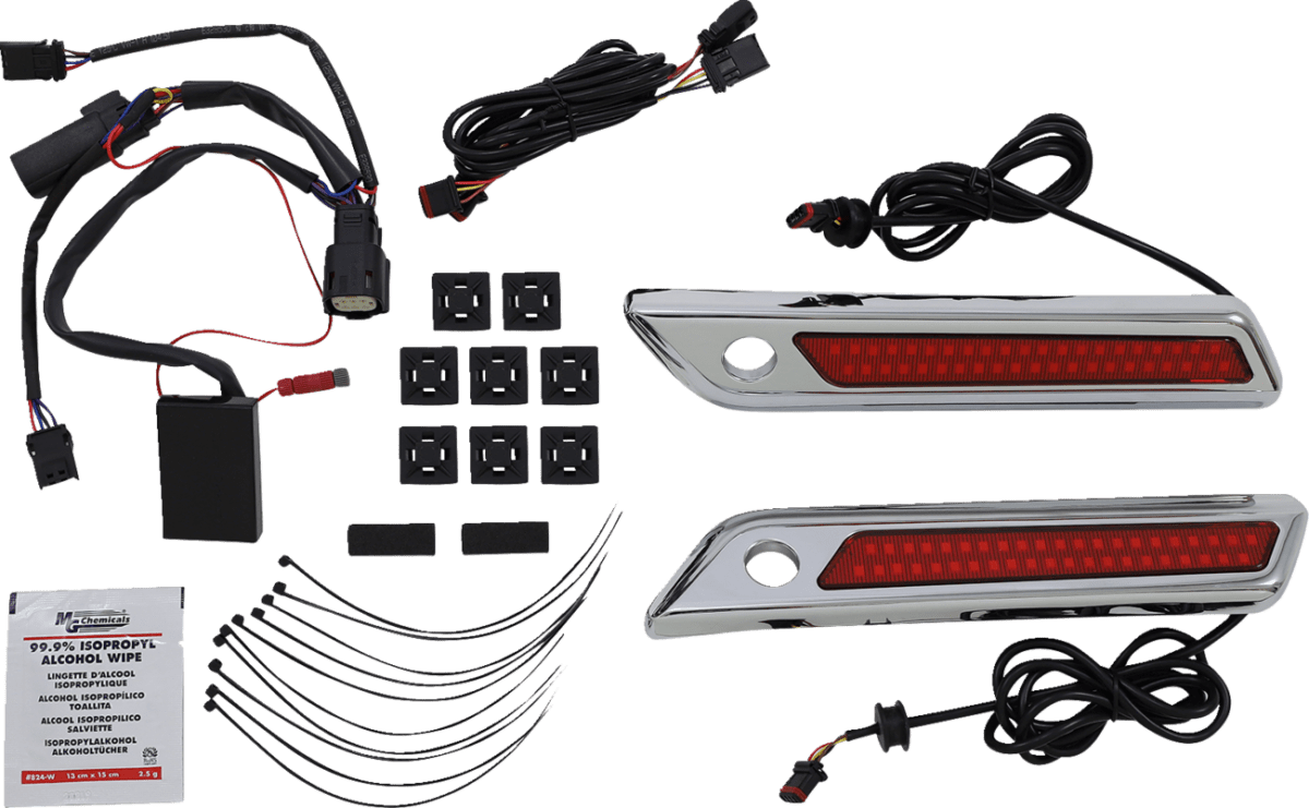 Saddlebag Latch Dual Color Accent Lights