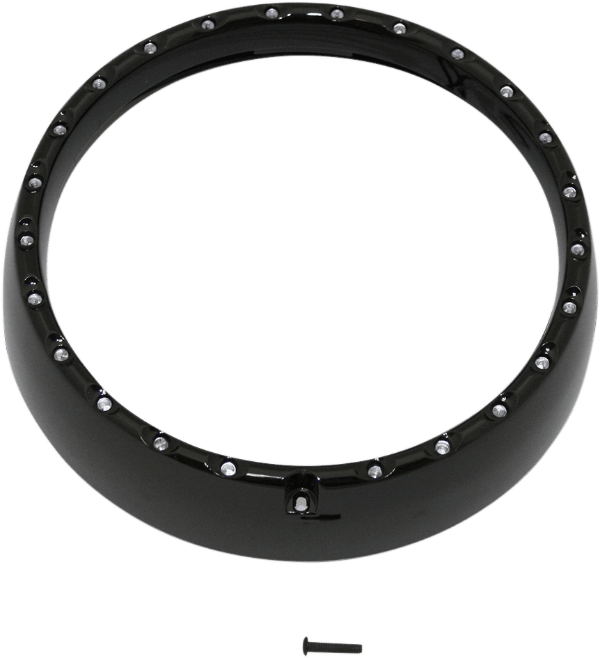7" LED Halo Headlight Trim Rings with Built-In Turn Signals