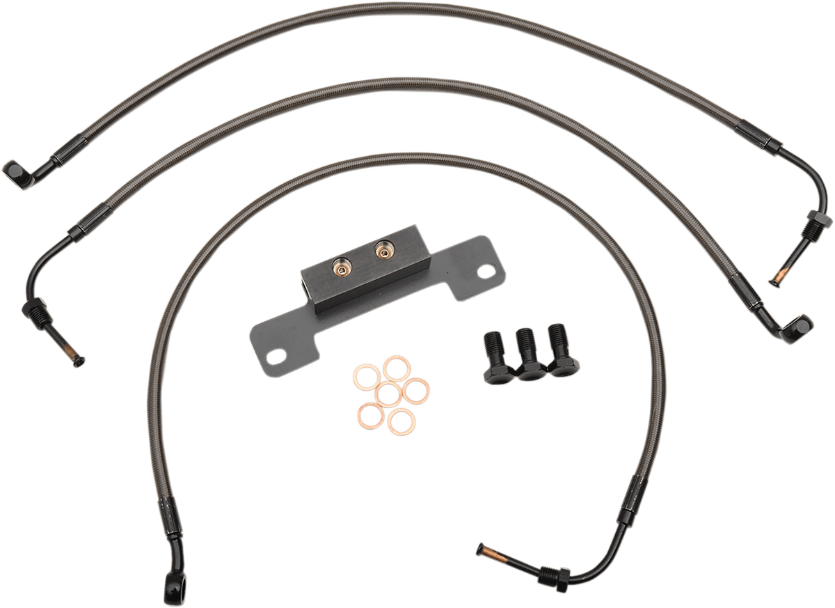 Midnight Braided Brake Line Kit