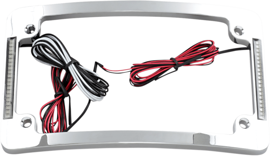 Tri-Radius License Plate Frame with Flushmount LEDs