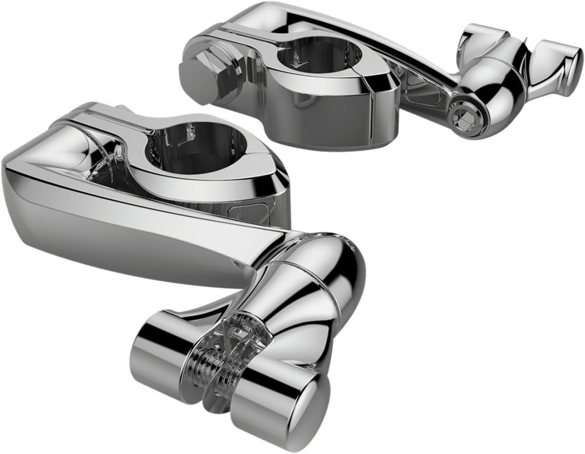 Engine Guard Highway Peg Hingeless Mounting Clamp Kit