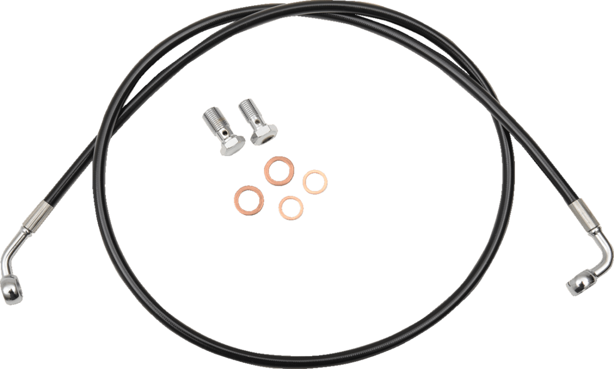 Black Braided Brake Line Kit