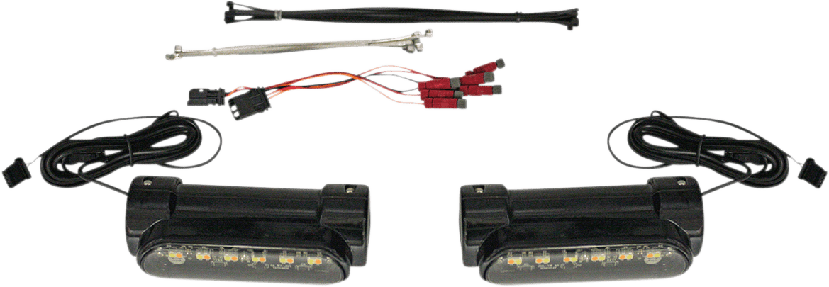 Dynamic Amber/White Engine Guard LEDS/Universal