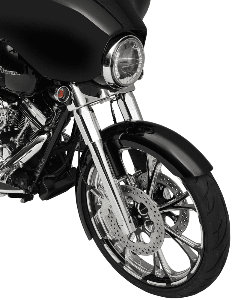 Fork Leg Kit for Stock or PM Calipers — Chrome