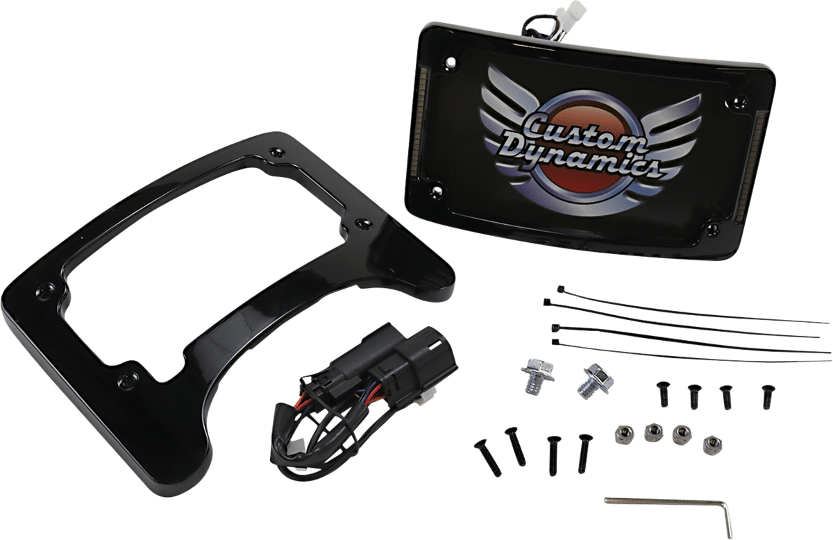 Turn Signal Eliminator with Tri Radius Illuminated Plate Frame