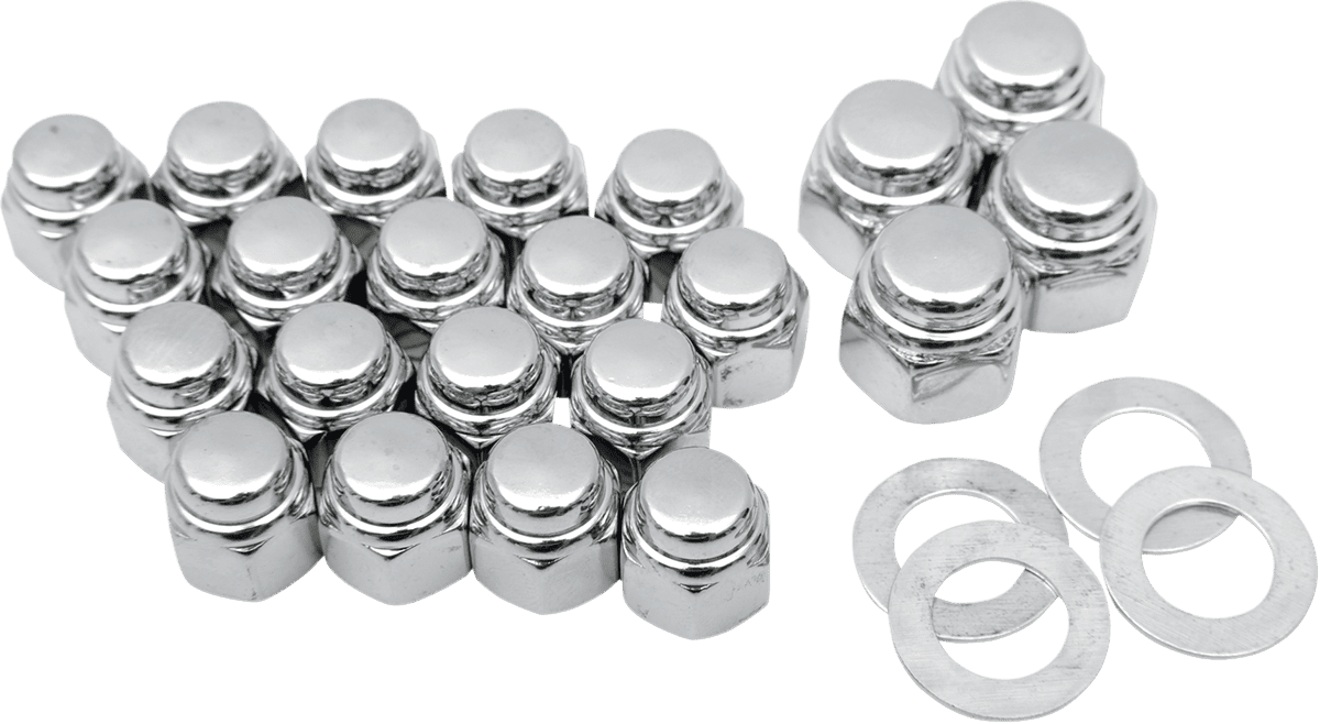 Chrome Cap Nut Kit