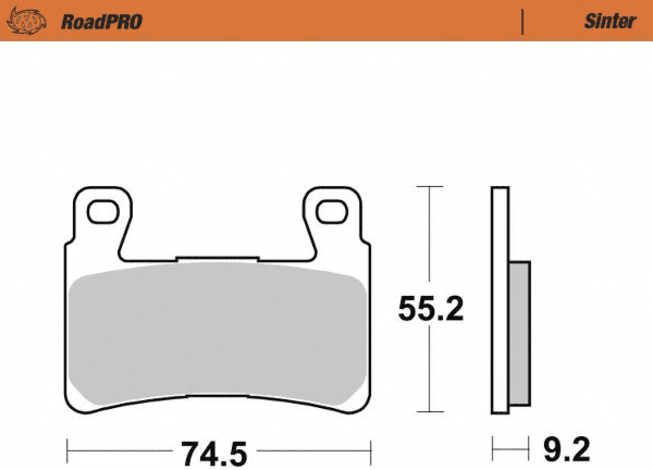 RoadPro Sintered Metal Brake Pads
