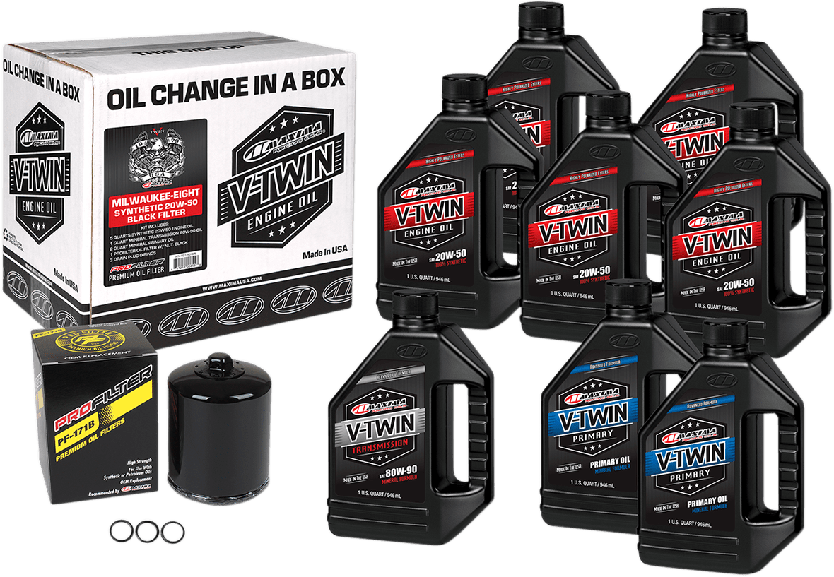 Milwaukee-Eight Synthetic 20W-50 Oil Change Kit