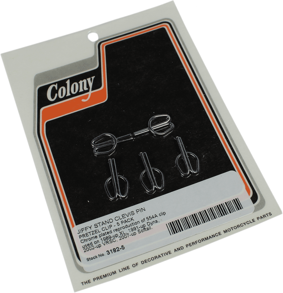 Jiffy Stand Clevis Pin Pretzel Clips