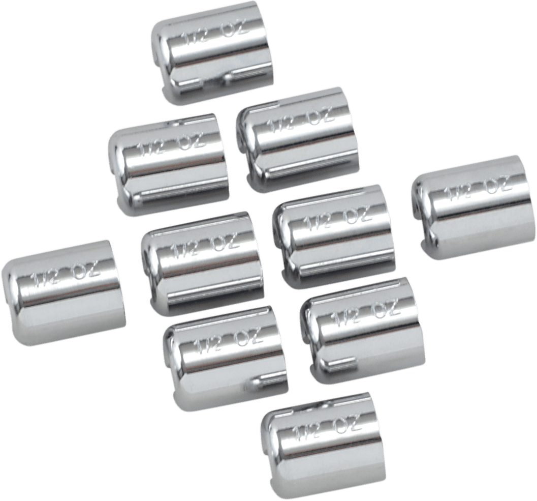 Chrome/Zinc Spoke Wheel Weights
