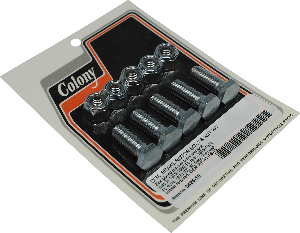 Disc Brake Rotor Bolt and Nut Kit