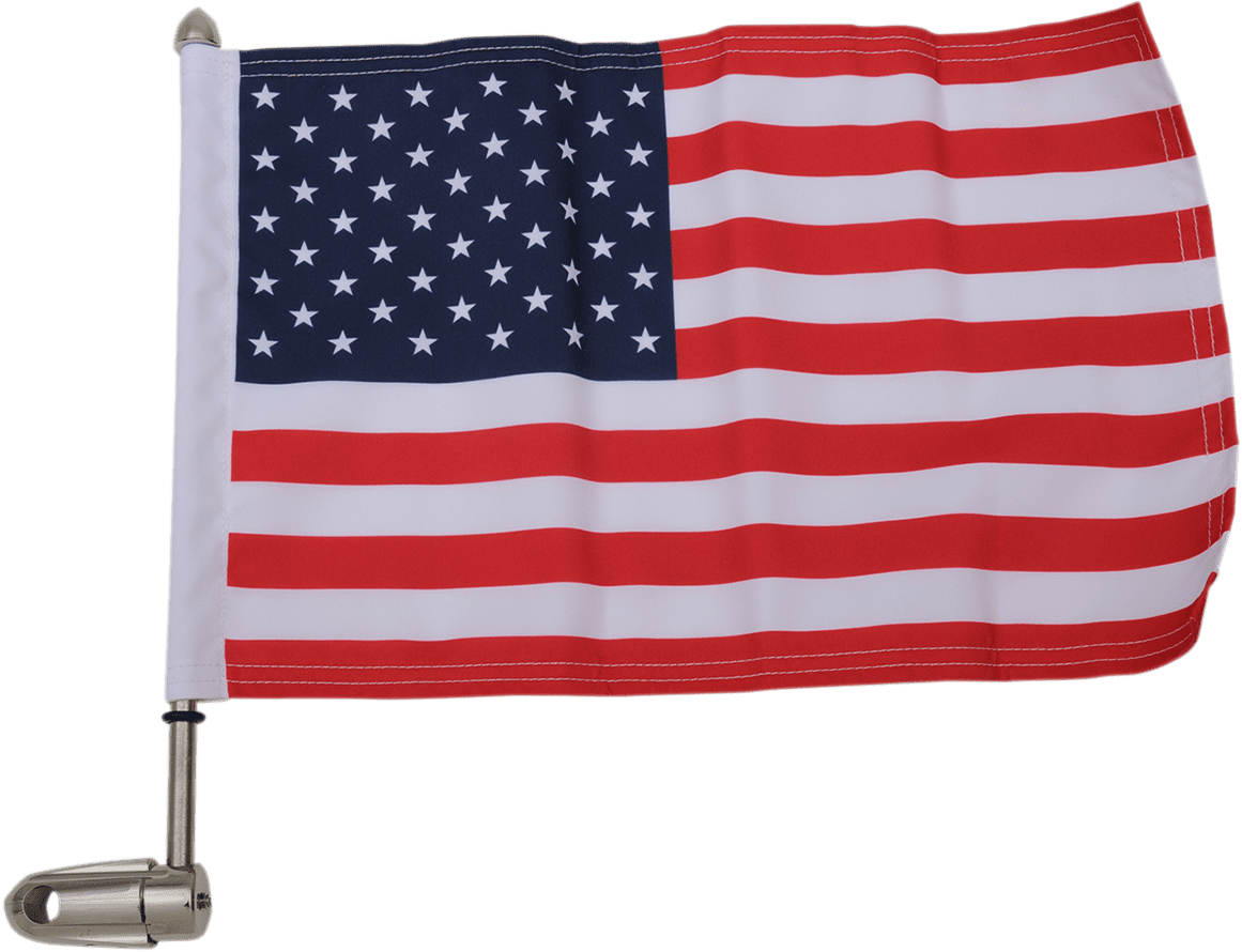 12" Flag Pole With Flag And Finial