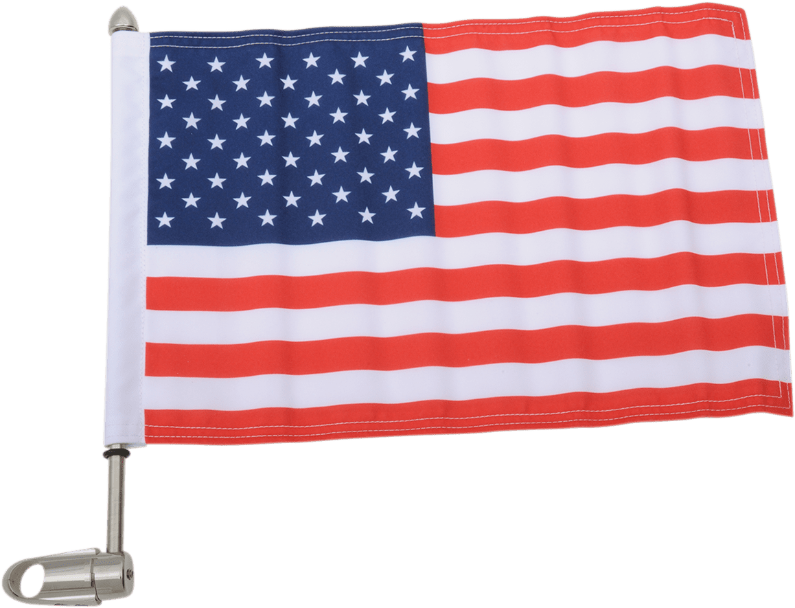 12" Flag Pole With Flag And Finial