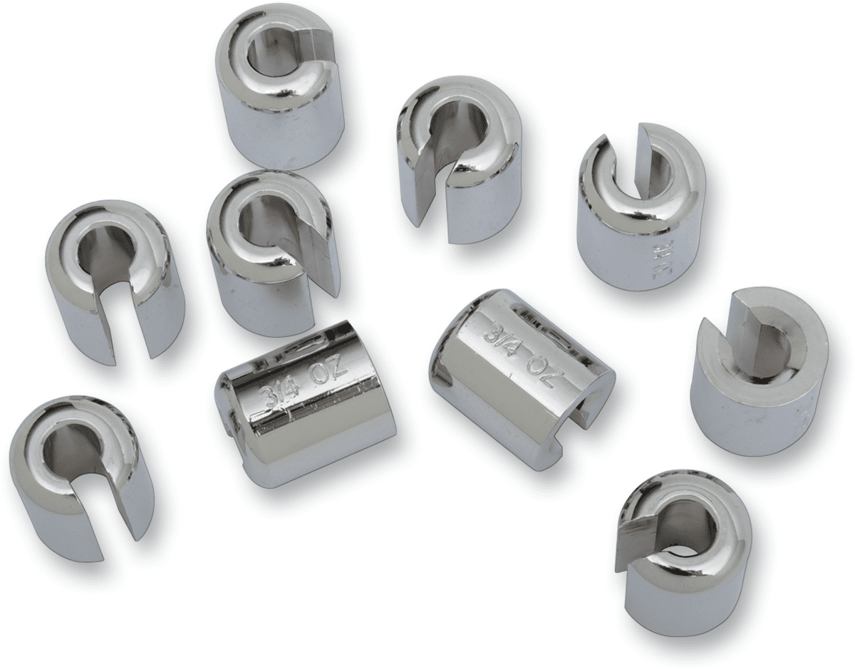 Chrome/Zinc Spoke Wheel Weights