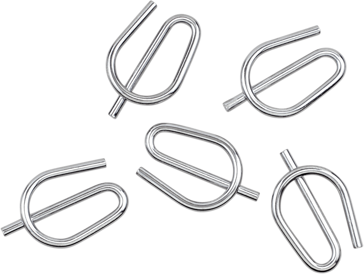 Chrome Rear Axle Nut Spring Clip