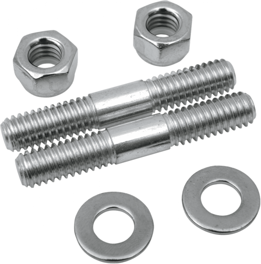 Fork Slider Bottom Cap Studs with Nuts — For Standard Forks