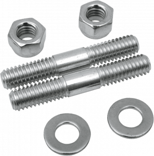 Fork Slider Bottom Cap Studs with Nuts — For Showa/Kayaba Forks