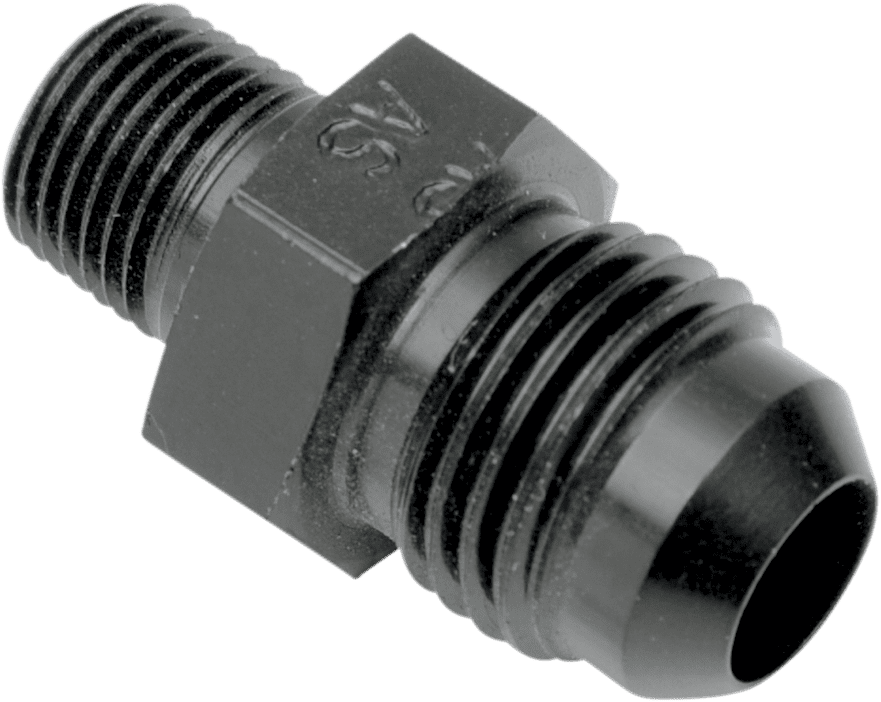 Oil Line Fitting — 1/4" NPT Male/-6 AN Male