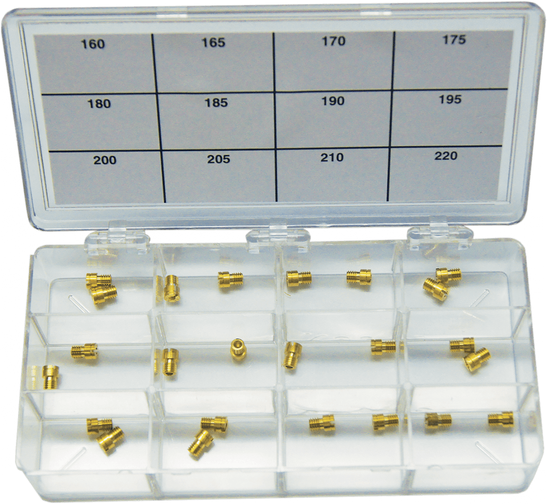 A-Bax Engineering Main Jets Assortment for Keihin CV Carburetor Kit