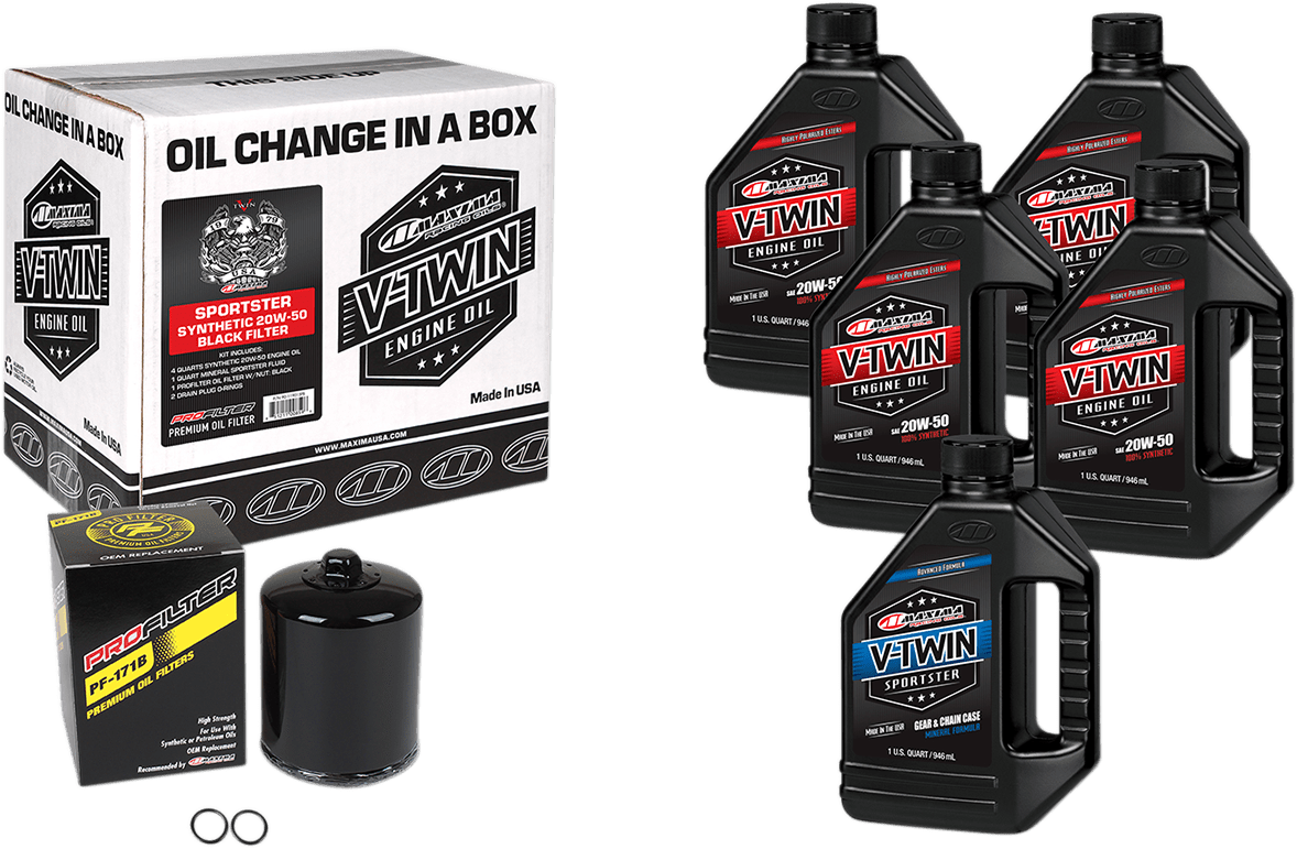 Sportster Synthetic 20W-50 Oil Change Kit