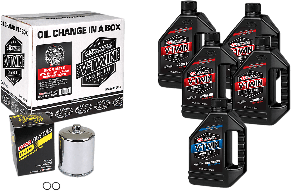 Sportster Synthetic 20W-50 Oil Change Kit