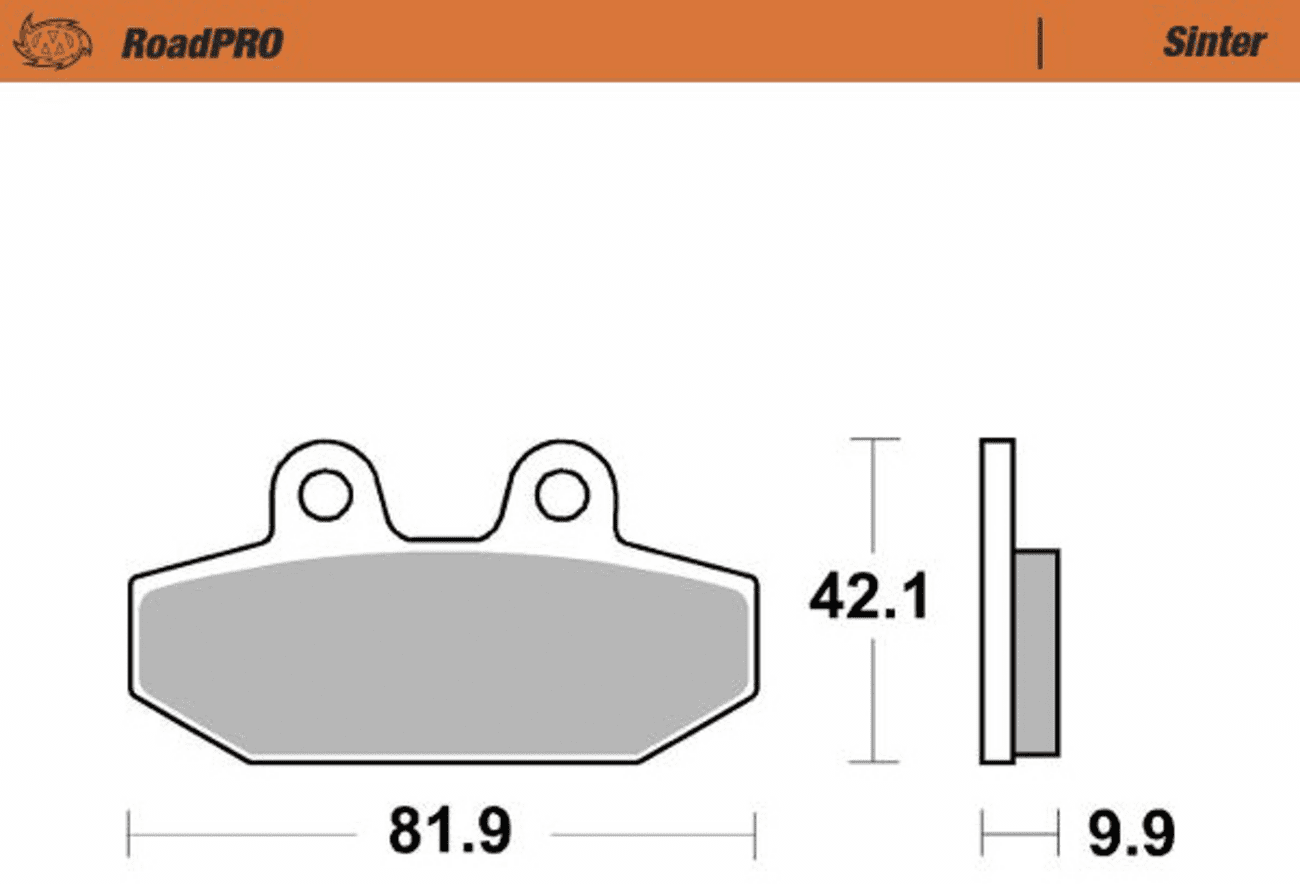 RoadPro Sintered Metal Brake Pads