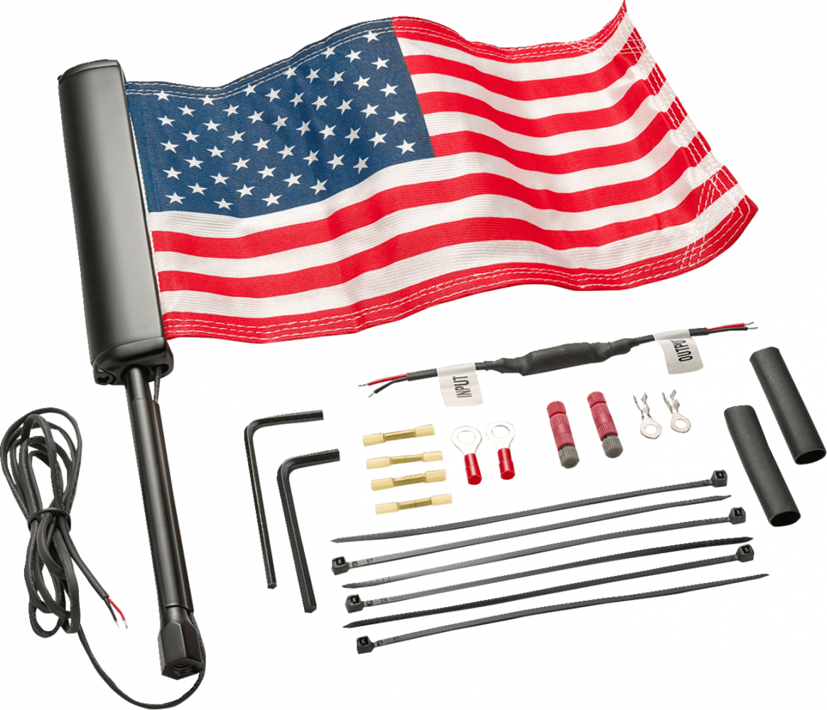 LED Lighted Flagpole with American Flag