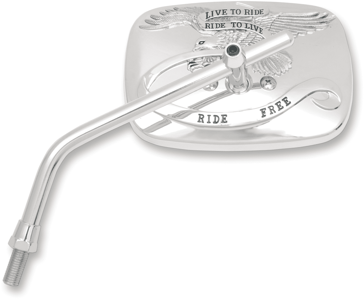 "Ride Free" Steel Mirror