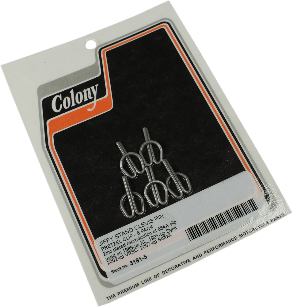 Jiffy Stand Clevis Pin Pretzel Clips