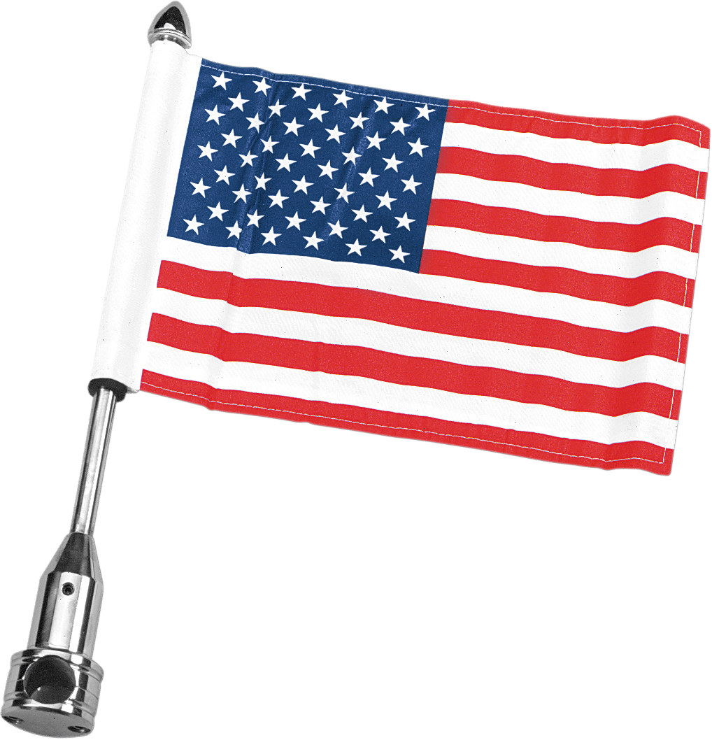 Saddle Bag Flag Mount With Flag