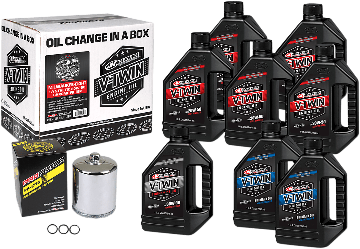 Milwaukee-Eight Synthetic 20W-50 Oil Change Kit