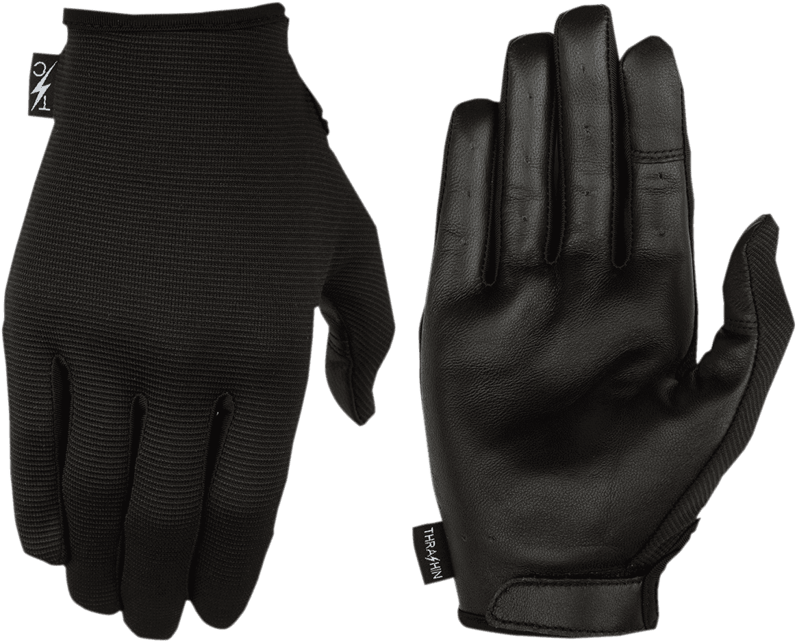 Stealth Leather Palm Gloves