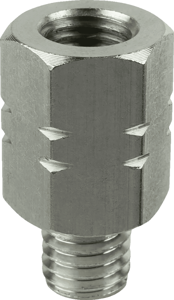 Female M10-1.25 to Male M10-1.5 Thread Adapter 20 mm Long