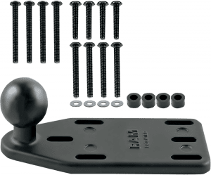 Brake/Clutch Reservoir Cover Mount Base with 1" Ball
