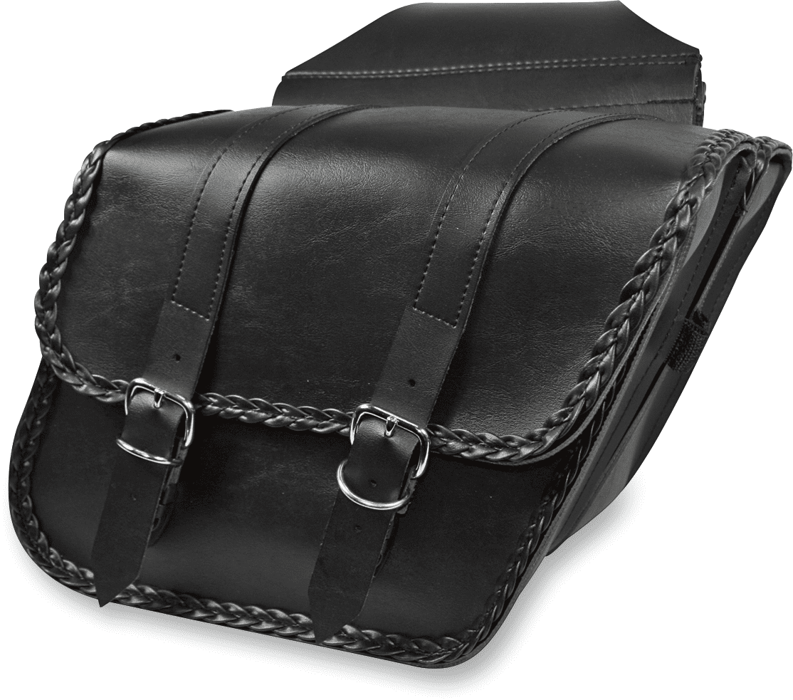 Braided Slant Saddlebags