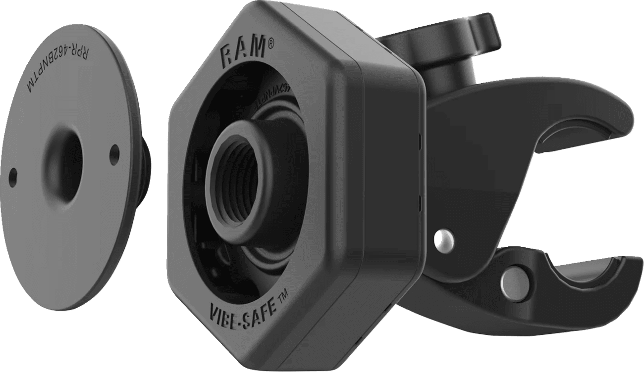 Tough-Claw™ Small Clamp Base with Vibe-Safe™ Adapter