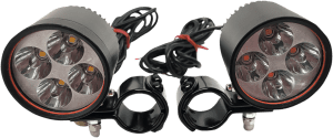 2" LED Driving Lights with 1-1/4" Clamps