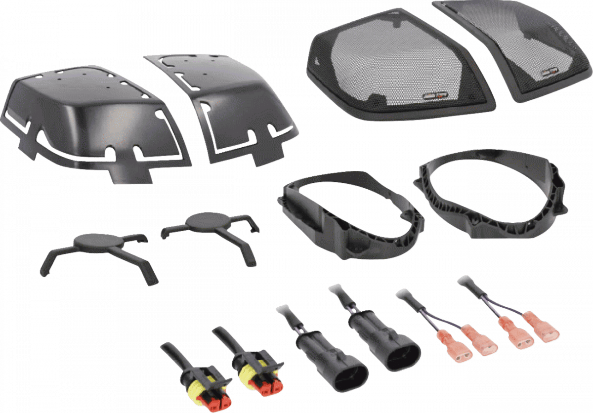 Saddlebag Lid with Speaker Cutouts