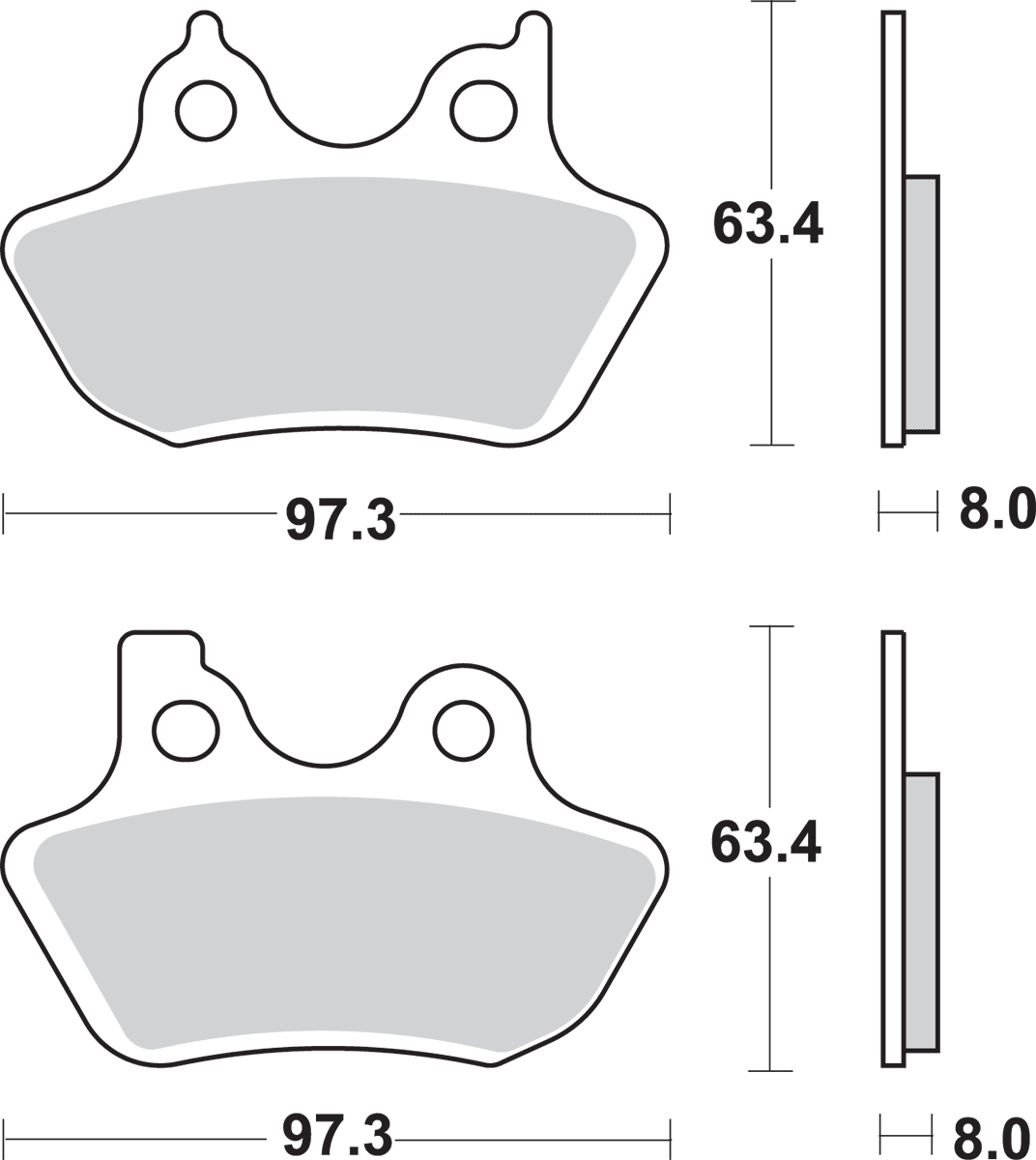 Sintered Metal Harley/Buell Brake Pads