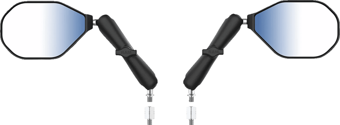 Tough-Mirror™ Kit with M10-1.25 Bases/M10-1.5 Adapters - Long Arm