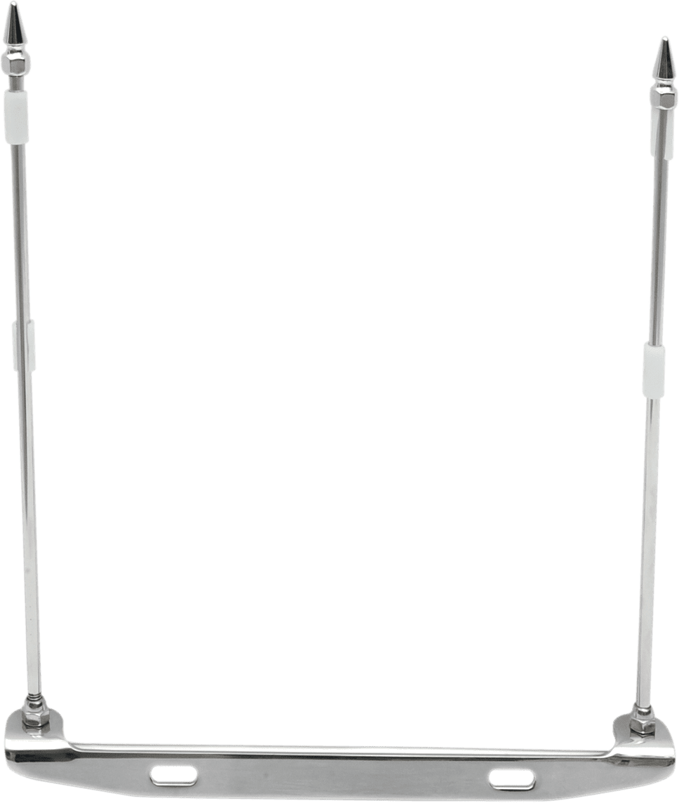 License Plate Mounted Double Flag Holder