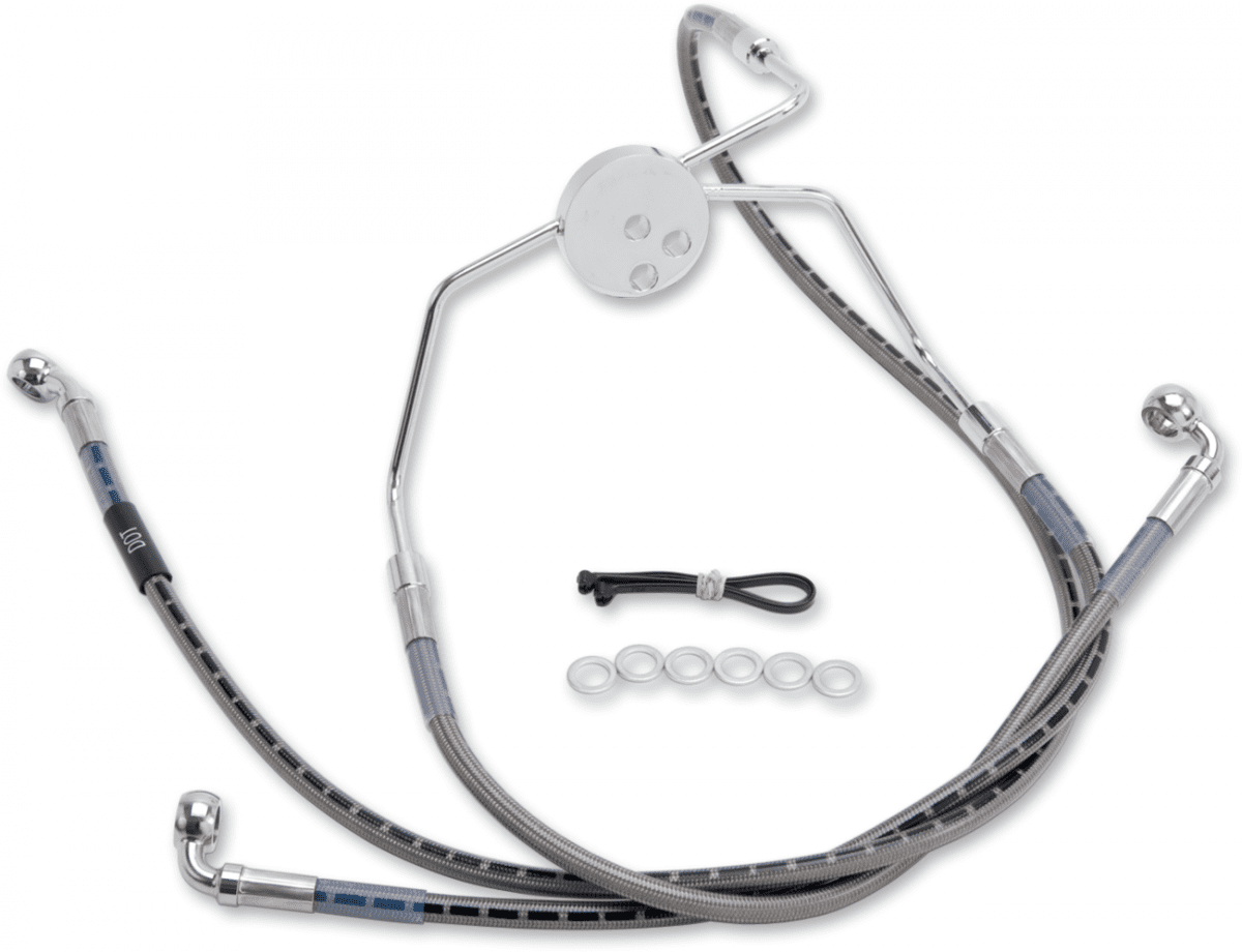 Cycleflex™ Extended Length Front Brake Line Kit
