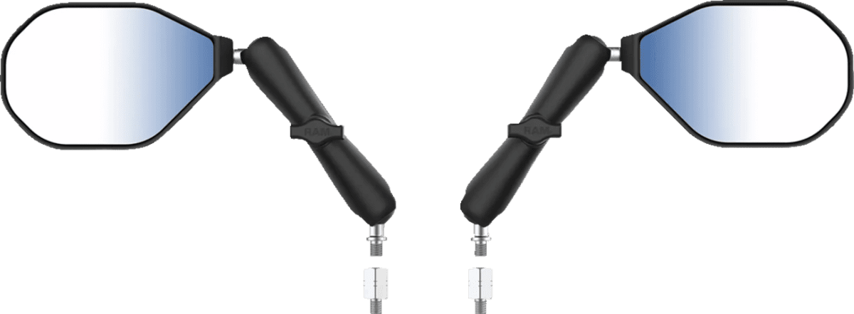 Tough-Mirror™ Kit with M10-1.25 Bases/M10-1.5 Adapters - Long Arm